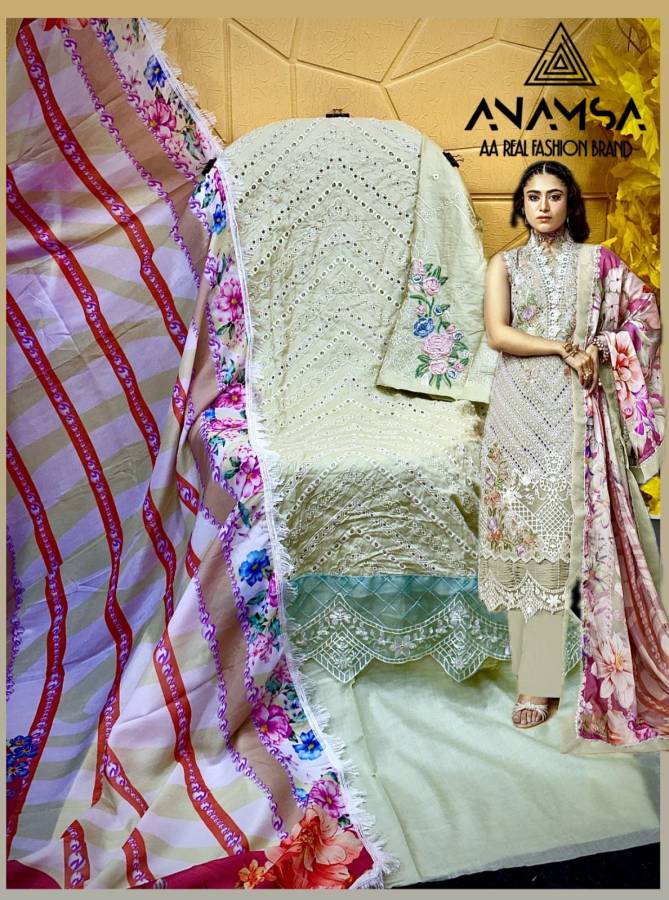 Anamsa 463 A To D Embroidery Jam Cotton Pakistani Suits Wholesale Price In Surat